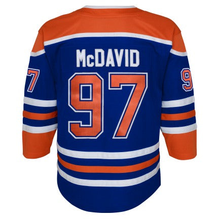 Youth NHL Edmonton Oilers Connor McDavid #97 Outerstuff Home Replica Jersey 'C'