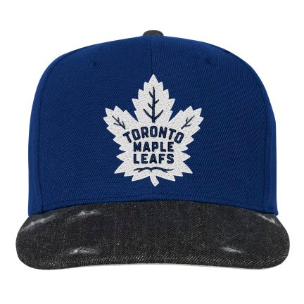 Youth Toronto Maple Leafs Mitchell & Ness PatchWork Hard Wood Classic Snapback Hat