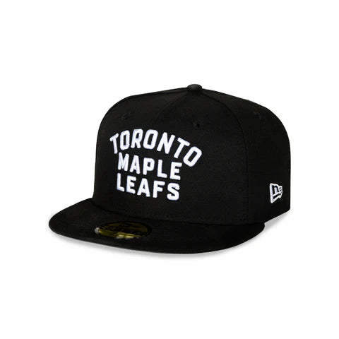 Toronto Maple Leafs New Era 9Fifty A-Frame Black WordMark Snapback Hat