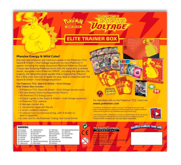 Pokémon TCG: Sword & Shield—Vivid Voltage Elite Trainer Box - Pro League Sports Collectibles Inc.