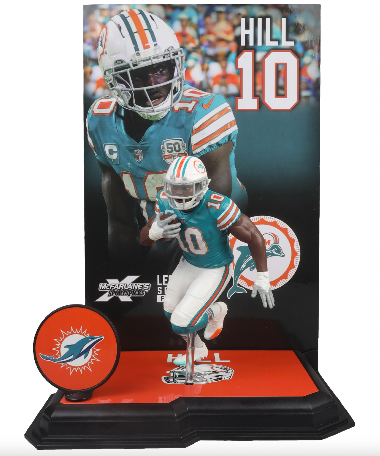 McFarlane NFL Sports Picks - Tyreek Hill Figure - Miami Dolphins - Pro League Sports Collectibles Inc.