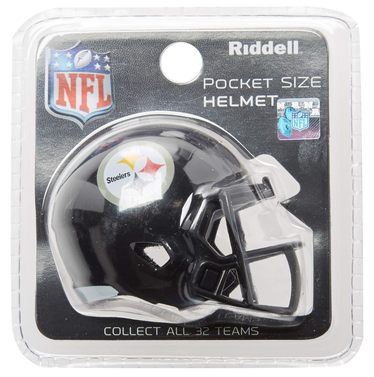 Pittsburgh Steelers NFL Riddell Speed Pocket PRO Micro/Pocket-Size/Mini Football Helmet - Pro League Sports Collectibles Inc.