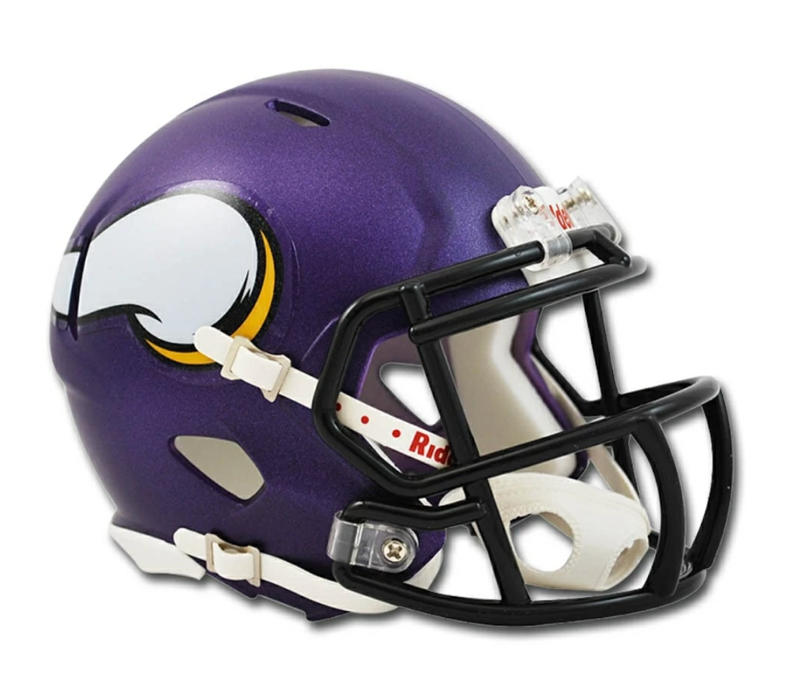 Minnesota Vikings NFL Riddell Speed Mini Football Helmet – Pro League Sports Collectibles Inc