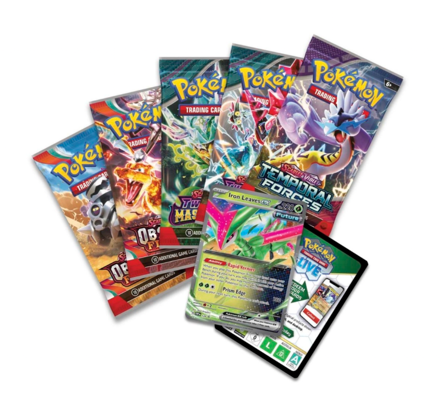 Pokémon TCG: Paradox Clash Tin (Iron Leaves ex) - Pro League Sports Collectibles Inc.