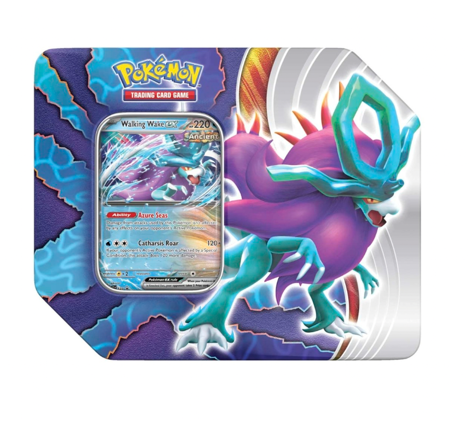 Pokémon TCG: Paradox Clash Tin (Walking Wake ex) - Proleaguesports