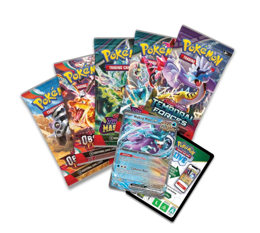 Pokémon TCG: Paradox Clash Tin (Walking Wake ex) - Pro League Sports Collectibles Inc.