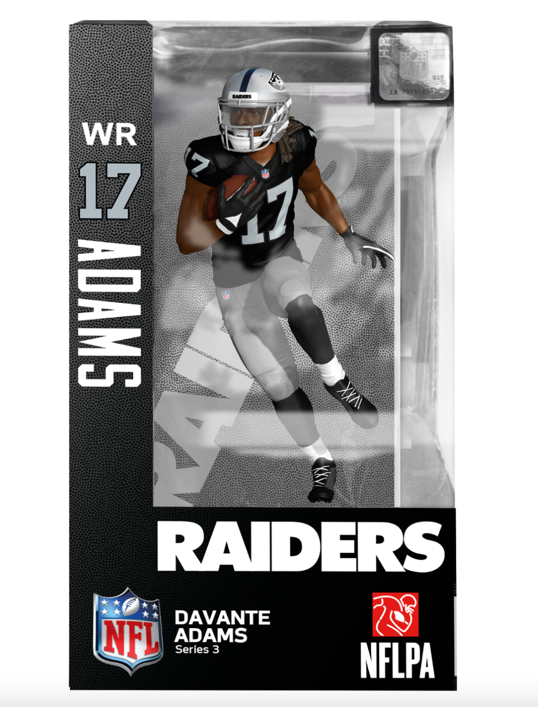 Davante Adams #17 Las Vegas Raiders NFL Series 3 Import Dragon 6" Figure - Pro League Sports Collectibles Inc.