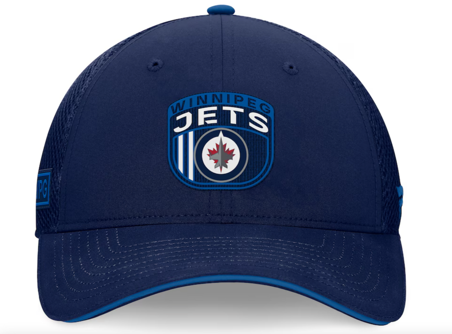 Youth Winnipeg Jets Fanatics Branded 2024 NHL Draft On Stage Trucker Adjustable Hat - Pro League Sports Collectibles Inc.