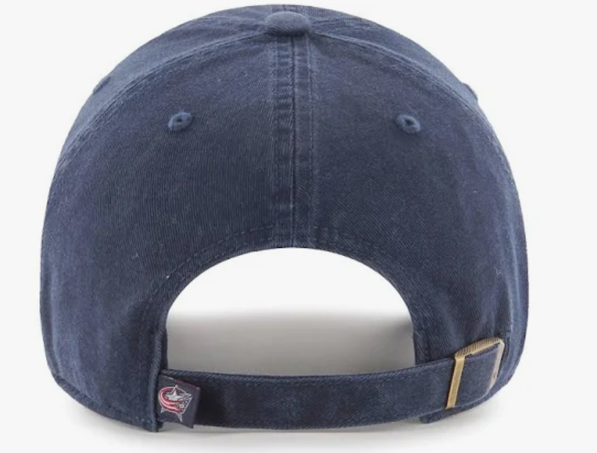 Men's Columbus Blue Jackets '47 Navy Team Clean Up Adjustable Hat - Pro League Sports Collectibles Inc.