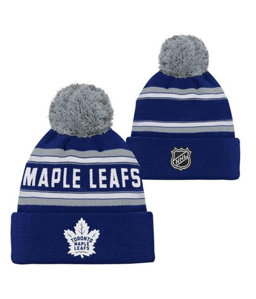 Youth Toronto Maple Leafs Jacquard Pow Toque - Pro League Sports Collectibles Inc.