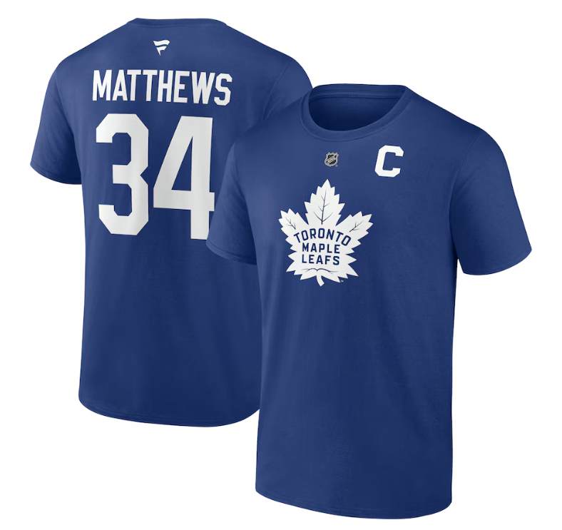 Youth Toronto Maple Leafs Matthews "C" T-Shirt - Pro League Sports Collectibles Inc.
