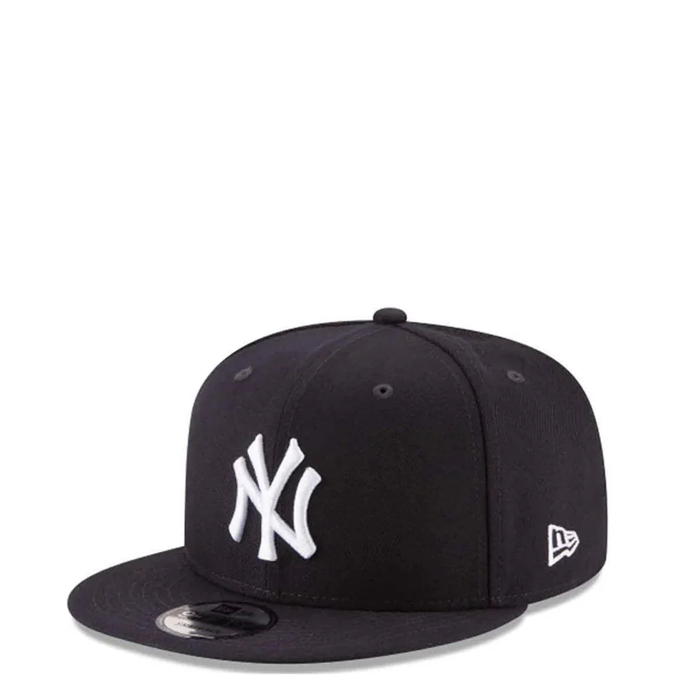 New York Yankees MLB New Era Basic Black on White 9FIFTY Snap-Hat