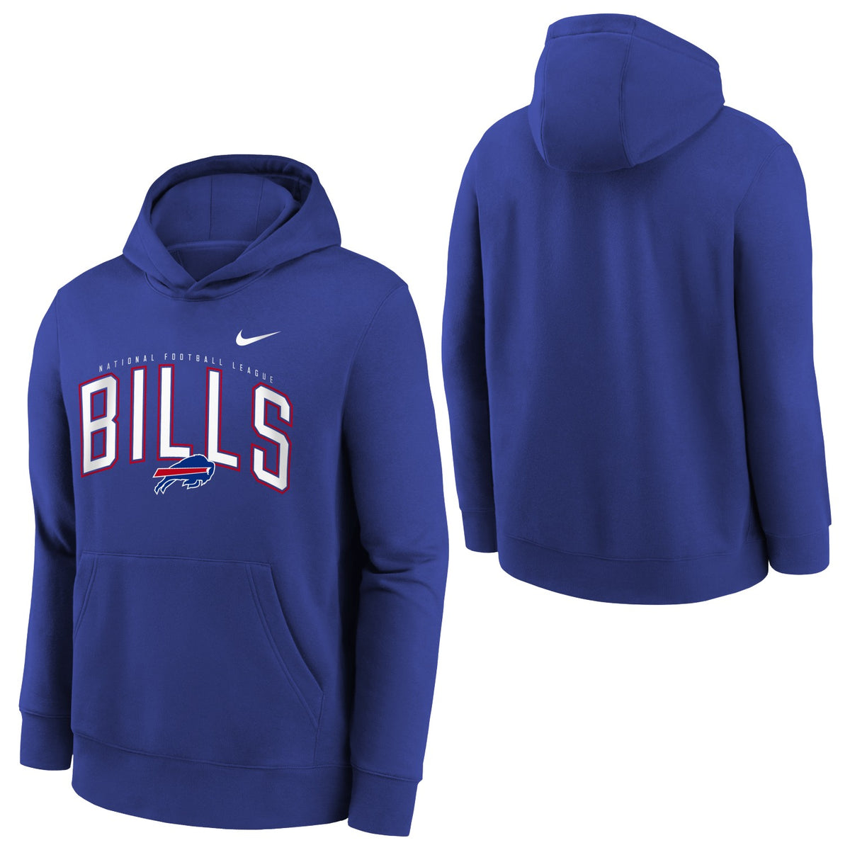 Youth Buffalo Bills Nike Logo Arch Fleece Hoodie - Royal