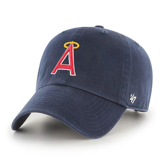 Los Angeles Angels Vintage Cooperstown '47 brand Clean Up Adjustable Hat - Navy