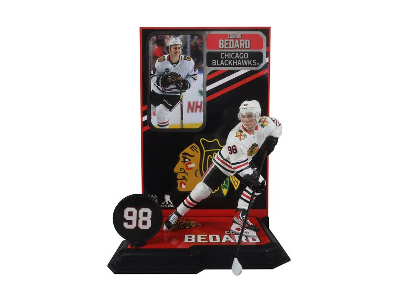 2024 NHL Connor Bedard #98 - Chicago Blackhawks McFarlane Figure - White Variant