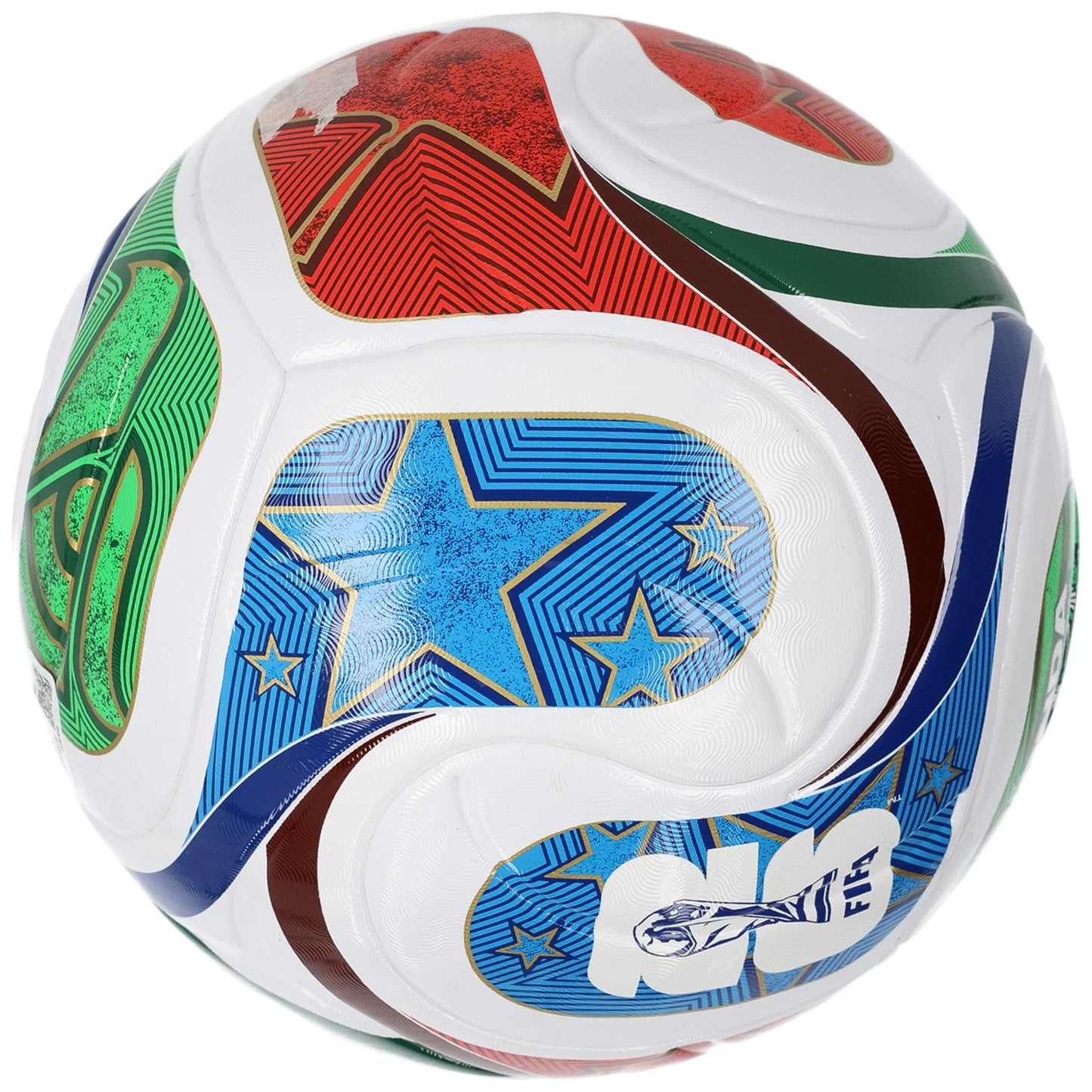 Adidas World Cup FIFA 2026 Trionda League Soccer Ball- White/Blue/Green/Red - Size 4