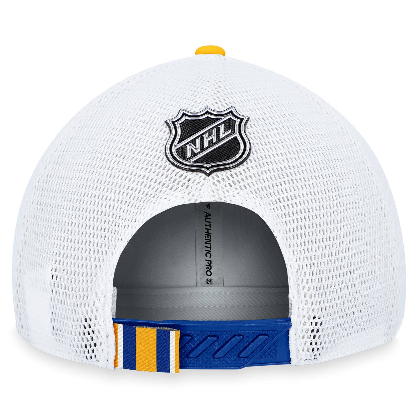 Buffalo Sabres Fanatics Branded Blue 2023 NHL Draft On Stage Trucker Adjustable Hat - Pro League Sports Collectibles Inc.