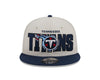 Tennessee Titans New Era 2023 NFL Draft 9FIFTY Snapback Adjustable Hat - Stone/Navy - Pro League Sports Collectibles Inc.