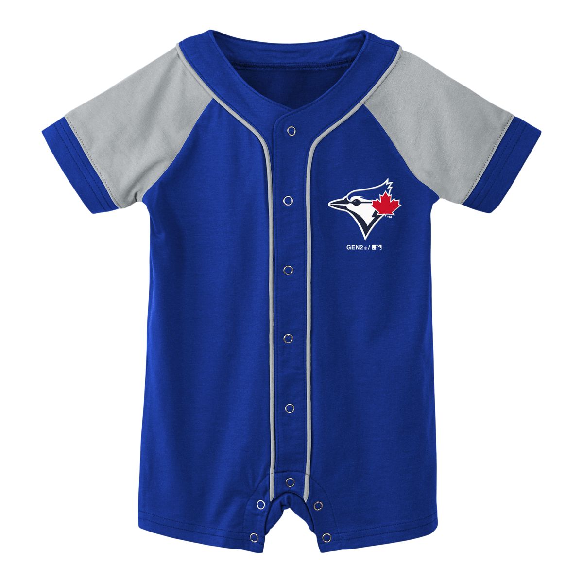 Infant Toronto Blue Jays Blue Little Slugger Romper - Pro League Sports Collectibles Inc.