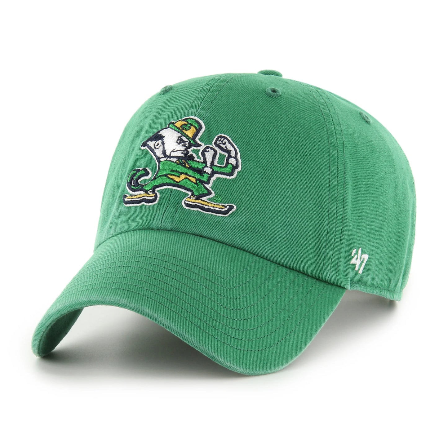 Notre Dame Fighting Irish 47 brand Clean Up Adjustable Hat - Green