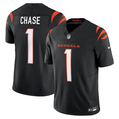 Ja'marr Chase #1 Cincinnati Bengals Nike Vapor F.U.S.E. Limited Jersey - Black