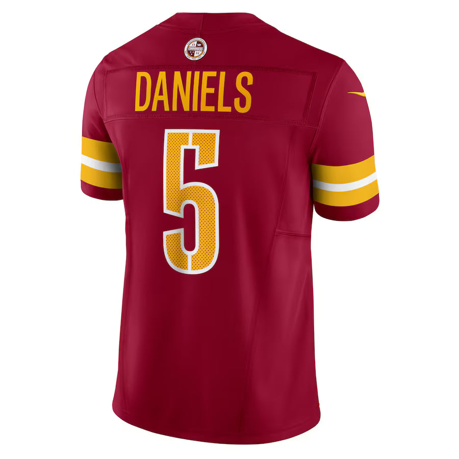 Jayden Daniels #5 Washington Commanders Nike Vapor F.U.S.E. Limited Jersey – Burgundy