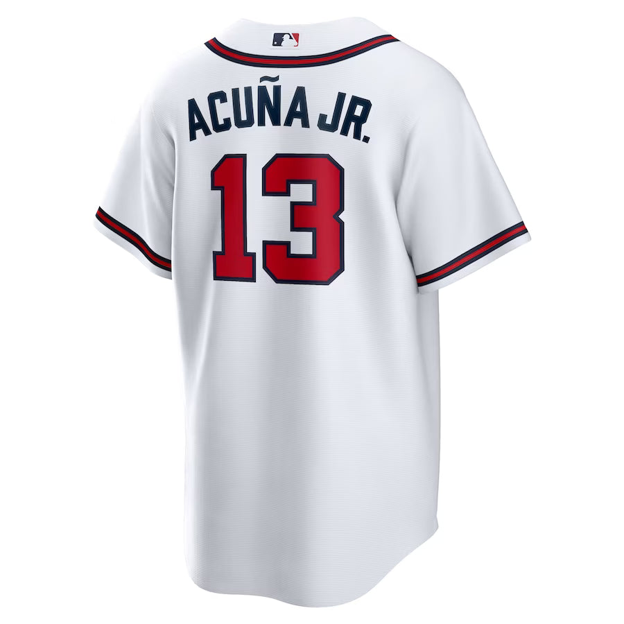 Atlanta Braves Ronald Acuña Jr. #13 Nike White Home Limited Player Jersey