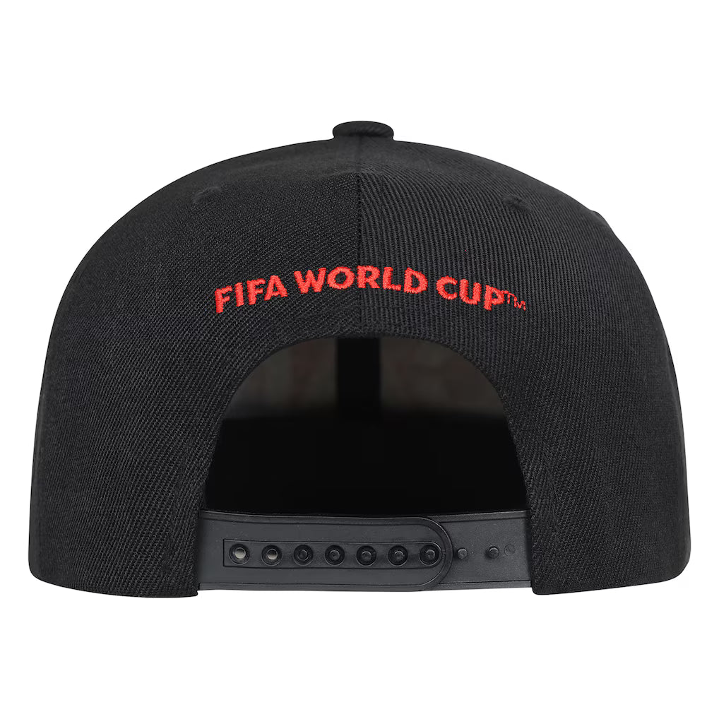 Youth FIFA World Cup 2026 Canada Host Country Pro Crown Outerstuff Snapback Hat - Black