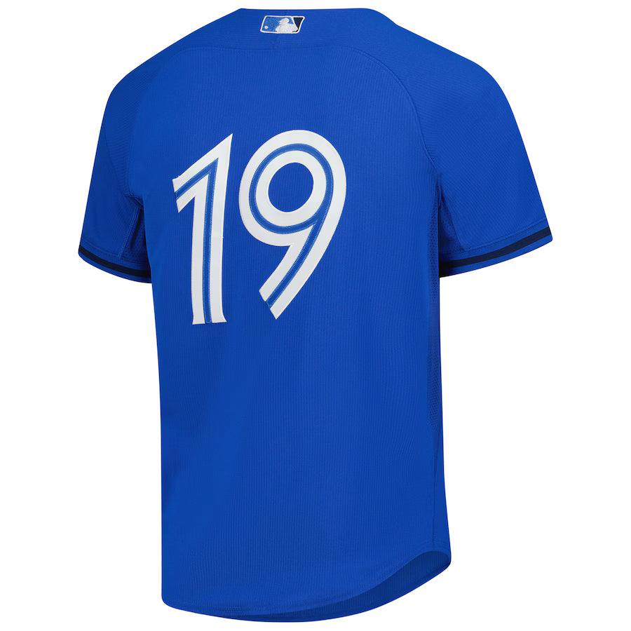 Jose Bautista #19 Toronto Blue Jays Mitchell & Ness Blue Authentic Batting Practice Jersey