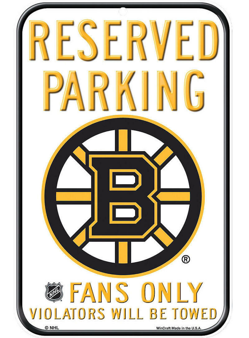Boston Bruins WinCraft Reserved Parking Fan Sign