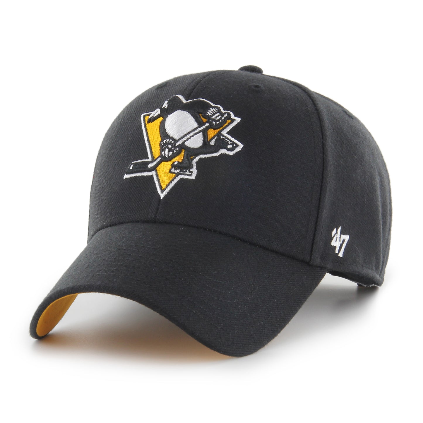 Pittsburgh Penguins Vintage Stanley Cup Sure-Shot '47 brand Mvp Adjustable Hat - Black