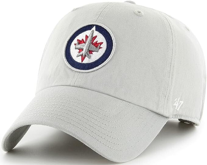 Winnipeg Jets 47 brand Clean Up Adjustable Hat - Grey