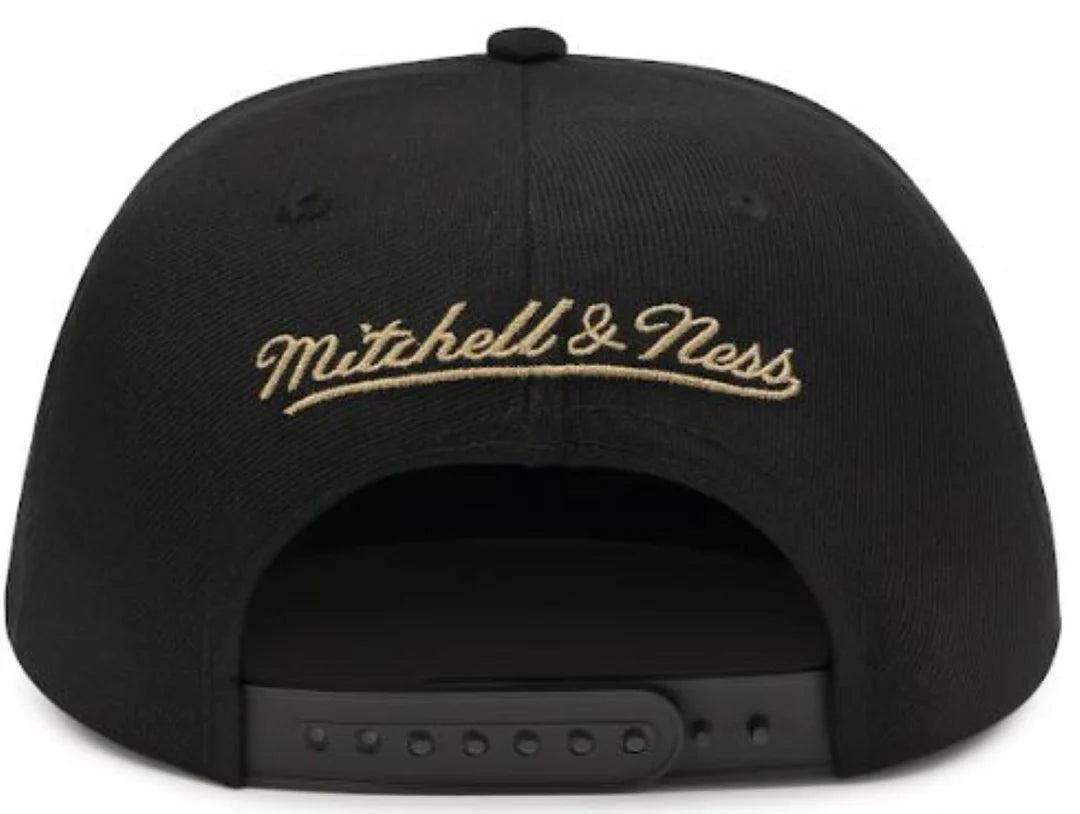 Toronto Blue Jays Mitchell & Ness MLB 2025 World Series Adjustable A-Frame Hat - Black/Gold