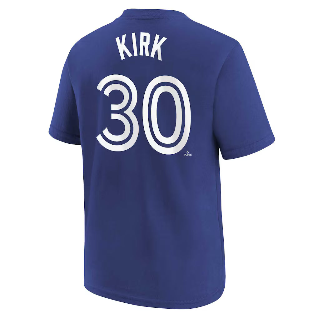 Youth Toronto Blue Jays Alejandro Kirk #30 T-Shirt - Rush Blue