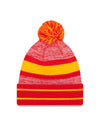 Kansas City Chiefs Primary Logo New Era Red/Yel - Cuffed Knit Hat with Pom - Pro League Sports Collectibles Inc.