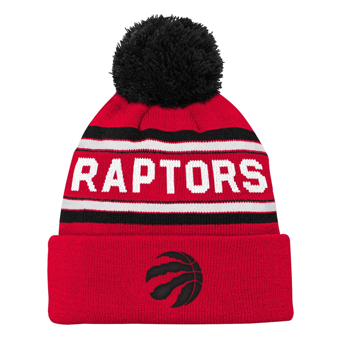 Youth Toronto Raptors Jacquard Cuff Toque - Pro League Sports Collectibles Inc.