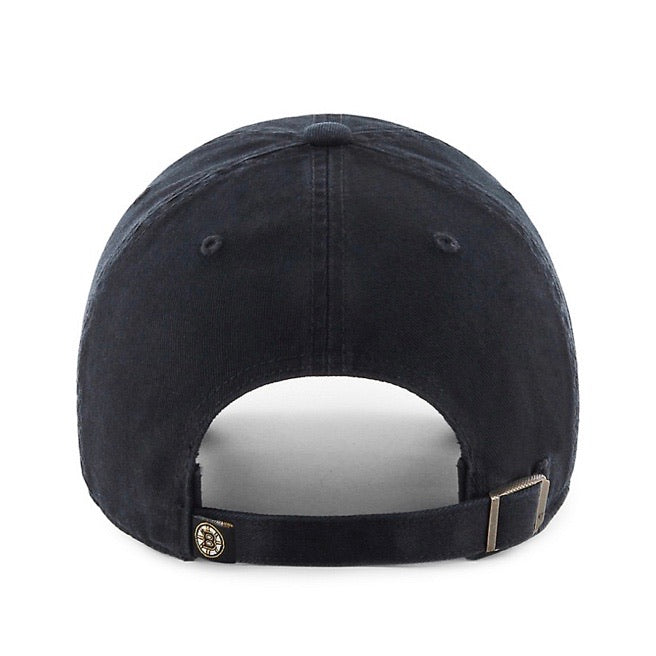 Boston Bruins Black Clean Up '47 Brand Adjustable Hat - Pro League Sports Collectibles Inc.