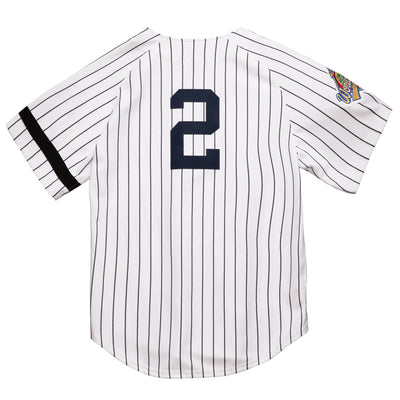 Derek Jeter #2 New York Yankees Mitchell & Ness 1996 Authentic Cooperstown Collection Pinstripe Jersey - Pro League Sports Collectibles Inc.