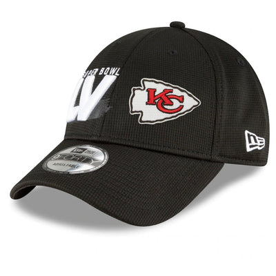 Kansas City Chiefs New Era Black Super Bowl LV Bound - 9FORTY Adjustable Hat - Pro League Sports Collectibles Inc.