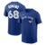 Toronto Blue Jays Jordan Romano #68 Nike Royal Blue Name & Number T-Shirt