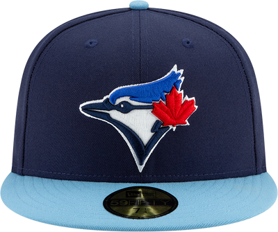 Toronto Blue Jays Navy/ Light Blue New Alternate 4 Authentic Collection On-Field New Era - 59FIFTY Fitted Hat - Pro League Sports Collectibles Inc.