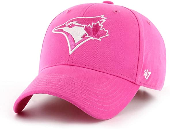 Toddler Toronto Blue Jays Pink Magenta Girls MVP '47 Brand Adjustable - Pro League Sports Collectibles Inc.