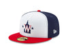 Washington Nationals White/Red New Alternate 2 Authentic Collection On-Field New Era - 59FIFTY Fitted Hat - Pro League Sports Collectibles Inc.