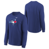 Youth Toronto Blue Jays Nike Royal Over Arch - Long Sleeve T-Shirt - Pro League Sports Collectibles Inc.