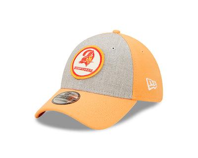 Tampa Bay Buccaneers New Era 2022 Sideline 39THIRTY Historic Flex Hat - Heathered Gray/Orange - Pro League Sports Collectibles Inc.
