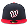 Washington Nationals New Era Navy/Red Authentic Collection On-Field Alt 59FIFTY Fitted Hat - Pro League Sports Collectibles Inc.