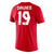 Alphonso Davies Canada National Team Nike Name & Number T-Shirt - Red