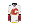Calgary Flames Premier Away Replica Reebok White Jersey - Pro League Sports Collectibles Inc.