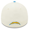 Los Angeles Chargers 2022 Sideline New Era Cream/Blue - 39THIRTY 2-Tone Flex Hat - Pro League Sports Collectibles Inc.