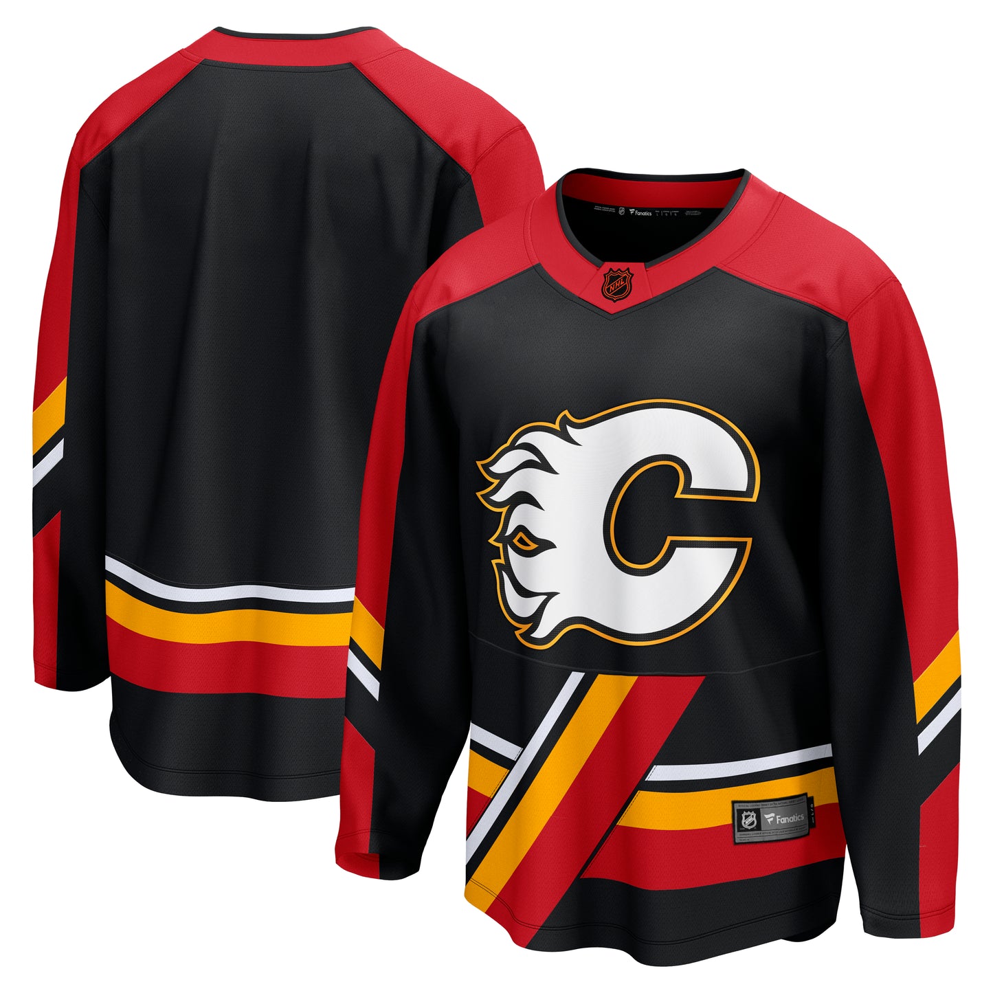 Calgary Flames Fanatics Branded - Retro Reverse Special Edition 2.0 Breakaway Blank Jersey - Black - Pro League Sports Collectibles Inc.